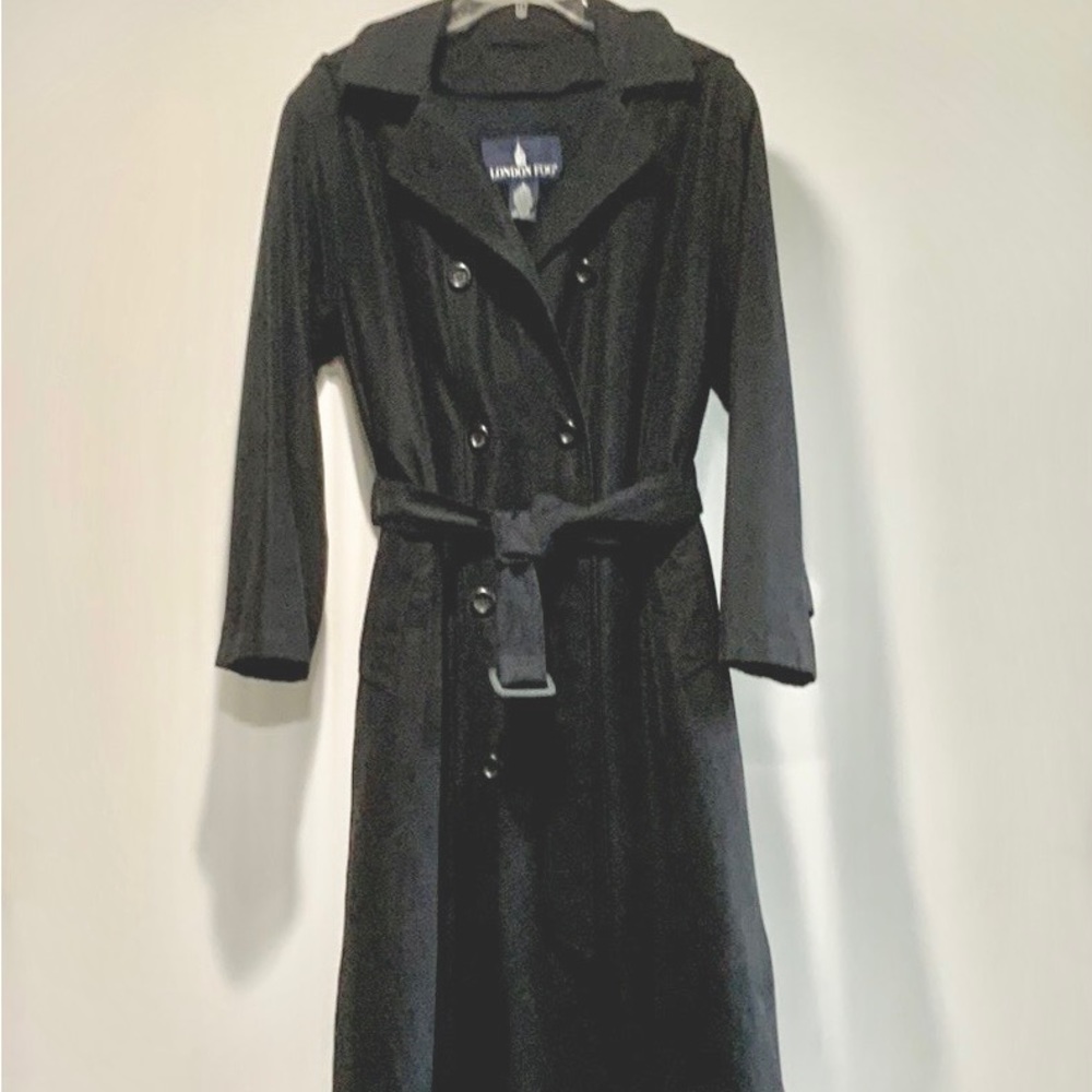 London Fog Trench Coat With Hood